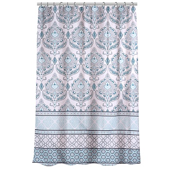 vetta шторка для ванной, с утяжелителем, полиэстер, 80 г/м2, 180х180 см, орнамент, 013 от магазина Барс