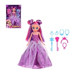 игроленд кукла в бальном платье, 24 см, с акс., pvc, abs, полиэстер, 18,2х6х28,5 см интернет-магазин «Барс»