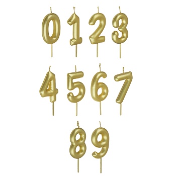 fntastic свеча для торта - цифра, блеск, 6,5х14см, (0-9)