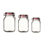 пакеты для хранения круп в виде банки, тм vetta, 3 размера в одном комплекте от магазина Барс