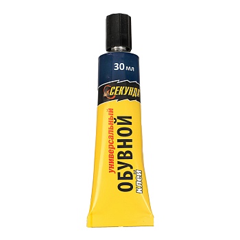 клей обувной "секунда" 30 мл, водостойкий, в индивидуальном блистере, шоу-бокс, арт 403-227