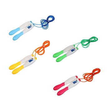 скакалка со счетчиком тм by sport, 3 м, d4мм, пп, сталь, 4 цвета