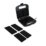 leben мультипекарь 3-в-1, 1000 вт, 3 съёмных панели (орешки, венские вафли, гриль) интернет-магазин «Барс»