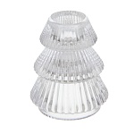 подсвечник тм ladecor "елочка" стеклянный, 6,5x6,5x8 см
