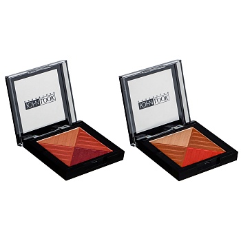 юниlook румяна многоцветные сияющие, 6 гр, 2 тона