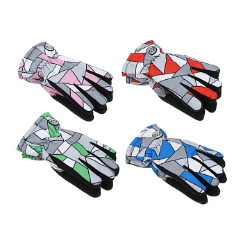 by русские супергерои перчатки подростковые утепленные с эмблемой, р.16, 4 цвета, сзпв24-26