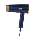 leben фен для волос, 2000 вт, 2 скорости, 2 темп.реж., темно-синий, матовое покрытие, концентратор интернет-магазин «Барс»