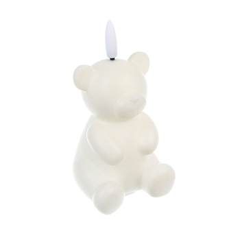 светильник led декоративный "мишка", 6x7x11 см, 3хlr44, пластик