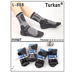 термоноски детские, тм turkan, 10-12 лет, 85% шерсть, 10% ангора, 5% лайкра, разноцветные, l-808