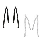 серьги, медь, цирконий, 2 дизайна, бж25-2