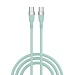 BY Кабель для зарядки Live Type-C-Type-C, 1м, 3А, Быстрая зарядка PD, 65 W, салатовый