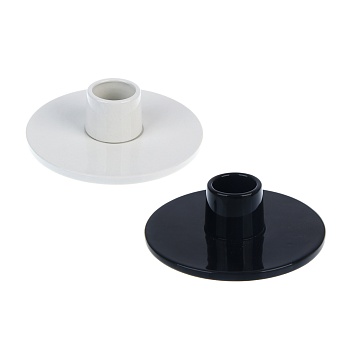 подсвечник, 11x11x3,5 см, доломит, 2 цвета