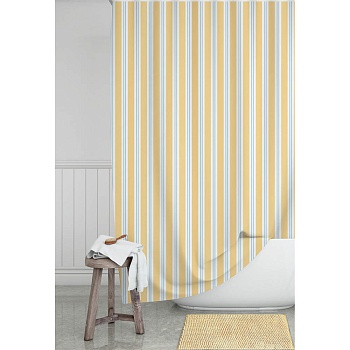 штора для ванной тм vetta орра stripes, полиэстер, 180*180см от магазина Барс