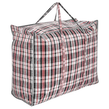 сумка хозяйственная тм vetta клетка, 70x55x30см, 115 литров, до 10кг, полипропилен, 2 цвета от магазина Барс
