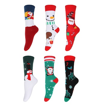 galante носки новогодние, р.25-27, 80% хлопок, 20% эластан, 6 диз.