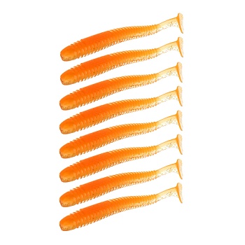 kaida приманка силиконовая твистер 3,5", 9см, 4гр, ht006, 7шт
