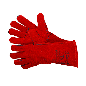 краги сварщика пятипалые спилковые с подложкой  "gward track"  1/60