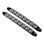 ng дневные ходовые огни, led 8шт, гибкий пласт. корп., 220мм, 12v, белый, 2шт.