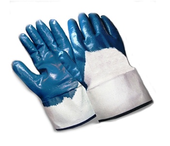 перчатки маслобензостойкие нитро (облив 3/4,крага) 12/288