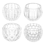 подсвечник тм ladecor 8x6 см, стекло, 4 вида