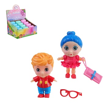 кукла малыши из лиландии, h9см, 5 пр., пвх, рр, 10,7х17,4х11,1см, 12 дизайнов