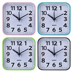ladecor chrono будильник, 8,5х8,5х3,5см, 1xaa, пластик, 4 цвета
