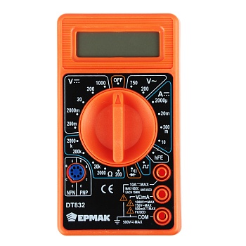 ермак мультиметр цифровой dt-832
