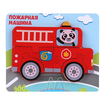 игроленд пазлы деревянные развивающие для малышей, 13х11см, 4 дизайнов, дерево