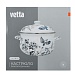 Кастрюля эмалированная тм VETTA Флорал, 18см, 2л, индукция