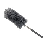 сметка для удаления пыли телескопическая 35-80 см, тм vetta, микрофибра 17 см, серая