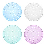 vetta коврик в раковину противоскользящий, пвх, d32см "яблоки", 4 цвета от магазина Барс