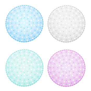 vetta коврик в раковину противоскользящий, пвх, d32см "яблоки", 4 цвета от магазина Барс