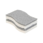 набор губок из древесной целлюлозы 2 шт., тм vetta, 11х6,3х1,5 см, древесная целлюлоза, полиэстер