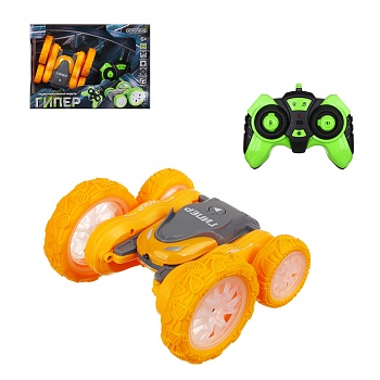 игроленд автомобиль трюковой ру гипер, свет, музыка, акб, abs, 34х10х24см