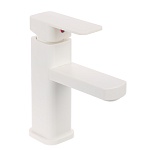 союзкран смеситель для раковины, керам. картридж 25мм, металлопластик, белый, sk02-m105