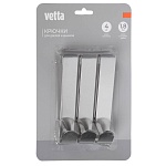 крючок навесной тм vetta, 2,2х12см, нерж.сталь 430, 3шт от магазина Барс