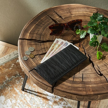 юl портмоне мужское, пу, 18,5х9,5х1,5см, черный, пм20-02