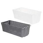 корзинка лофт прямоугольная 3л 297х130х96 мм белый, серый от магазина Барс