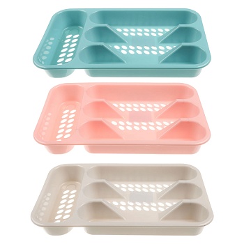 лоток для столовых приборов тм vetta кантри, 4 секции, 33х19,5х4,5см, пластик от магазина Барс