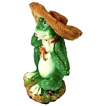 фигура садовая "лягушка в шляпе" 38х30см, гипс от магазина Барс