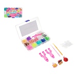 хоббихит набор для творчества "плетение резинок", резина, pp, металл, акрил, 17х10см интернет-магазин «Барс»