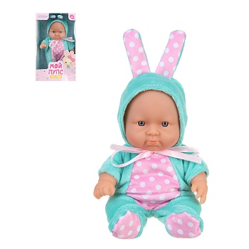 игроленд пупс 20см, pvc, полиэстер, 13х8,5х22,9см