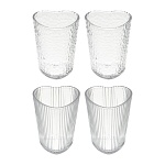 набор бокалов для напитков тм ladecor "сердце" 200 мл, 2 шт, стекло