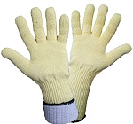 перчатки арамидные (кевларовые) двойные с длинной манжетой с х/б слоем         