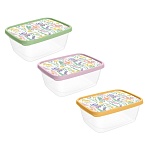 ботаника контейнер для продуктов прямоугольный 0,5л, пластик, 3 цвета интернет-магазин «Барс»