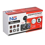 ng видеорегистратор full hd с 2 камерами, 150гр, дисплей 4", micro-sd, 12/24 в 3.4м, пластик