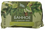 мыло туалетное 100 г, "банное", хвоя, в обертке /68