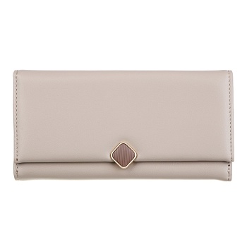 юl зефира кошелек для карт и купюр, пу,  19х9,5х2,5см, беж, мп-7