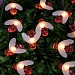 INBLOOM Гирлянда на солн.батарее, 25LED, 7м, шампань, 2 реж, пчелка, ПВХ зел, 2V80mA, 1.2V600mAh