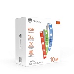 by лента светодиодная 12в, 10м, rgb (отдельные диоды), с пультом управления и блоком питания от магазина Барс